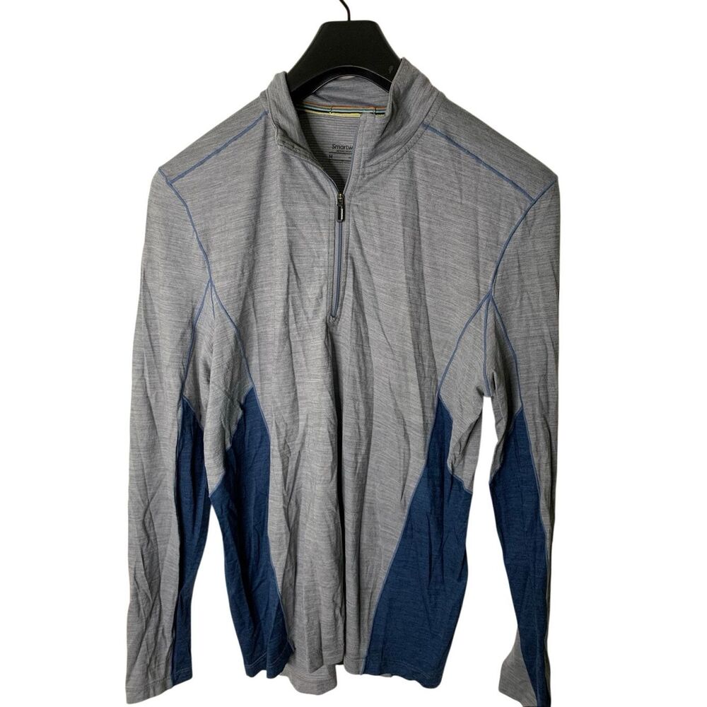 Smartwool Merino Wool Sport 150 pullover gray men's size medium